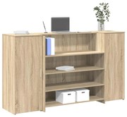 Recepciós pult sonoma tölgy 180x50x103,5 cm szerelt fa