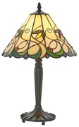 Endon 64195 - JAMELIA Tiffany asztali lámpa, 1xE27/60W/230V, Ø 31 cm