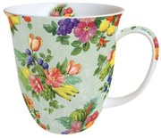 Porcelán bögre virág mintával Flowers 400 ml