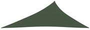 sötétzöld HDPE napvitorla 160 g/m² 4 x 5 x 6,8 m