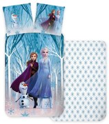 Disney Jégvarázs ágyneműhuzat snowflakes 140x200cm 70x90cm