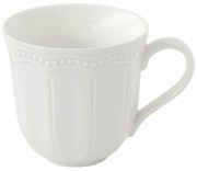 Elite White fehér porcelán bögre domború mintával 350 ml