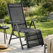 GARTHEN Kerti szék összecsukható RELAX antracit