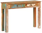 tömör újrahasznosított fa tálalóasztal 110 x 30 x 75 cm