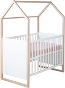 Fehér babaágy 60x120 cm Cabane – Roba