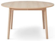 Kerek bővíthető étkezőasztal hosszabbító asztallappal, tölgyfa dekorral ø 130 cm Single – Hammel Furniture