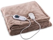 Klarstein Dr. Watson XL, melegítő takaró, 120 W, 180 x 130 cm, mosható, mikroplüss, bézs