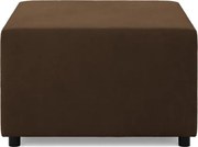 Zeus puff, szövet anyag, 70x70, barna