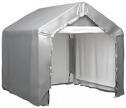 szürke galvanizált acél tárolósátor 180 x 180 cm