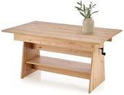 Erika bővíthető dohányzóasztal kézműves tölgy