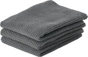 Garro 3 db antracitszürke pamut konyharuha, 27 x 27 cm - Zone