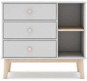 Fehér alacsony gyerek komód 90x81 cm Esteban – Marckeric