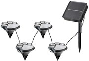 Rábalux Wigry 77001 napelemes, leszúrható, kültéri lámpaszett, tappancsok, 0,06W LED, 3000K, 3 lm, IP44