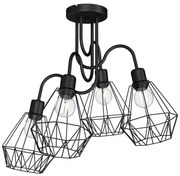 Felületre szerelhető csillár BERGEN 4xE27/60W/230V