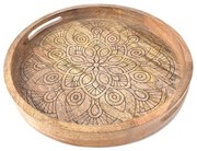 InDecor Mandala mangófa tálca, 38 x 38 x 4,5 cm