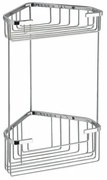 GEDY 2482 Smart kétszintes sarokpolc 20 x 32,5 x15,1 cm, ezüst színben