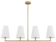 Argon 1828 - Csillár rúdon SAFIANO 4xE27/15W/230V arany