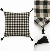 Dekoratív Lenvászon Párnahuzat 40x40 Hímzett Bevonattal Jancsi Párna