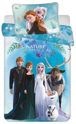 Kék pamut gyerek ágyneműhuzat babaágyhoz 100x135 cm Frozen "Blue" – Jerry Fabrics