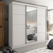 TOP B-23 Tolóajtós Szekrény 250cm, Fehér