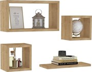 Fali polc, zafír tölgy 24x15x44 cm