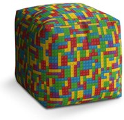 Cube zsámoly színes építőkészlet, színes