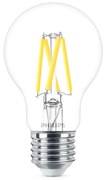 Philips A60 E27 filament LED körte fényforrás, dimmelhető, 3.4W=40W, 2200-2700K, 470 lm, 220-240V