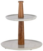 Eglo 427261 - Tálaló állvány MAKILALA 28x25,5 cm fa/márvány