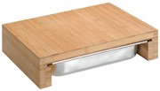 Kesper 58354 Vágódeszka tárolóedénnyel,rozsdamentes acél, 37,5 x 27,5 x 9,5 cm