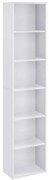 DOVARO fehér könyvespolc