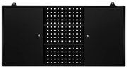 Függő garázsszekrény BEN, 1200 x 600 x 200 mm, All Black: fekete