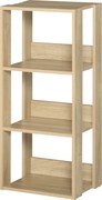 HOMCOM Fali Polc 3 Polccal, Antidöntő Rendszerrel, Csúszásgátló Talppal, 40x29.2x87.9cm | Aosom