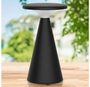 PAROS LED asztali lámpa, 1,8W, 5V USB, 1800 mAh, IP44, fekete, dimmelhető