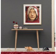 Konzolasztal DESIDERO 74x100 cm barna