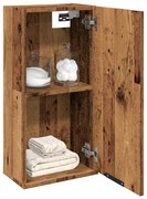 kézműves tölgy színű fali fürdőszobaszekrény 32 x 20 x 67 cm