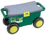 Draper Tools 60852 zöld kerti szerszámoskocsi és ülőke 56x27,2x30,4 cm
