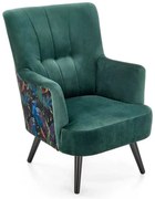 Rikito fotel, sötét zöld