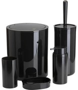 Fürdőszobai készlet CARMEN 5 db fekete