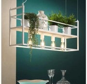 ONLI - Csillár zsinóron polccal JEFFER 4xE27/22W/230V fehér