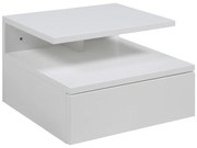 AVA éjjeli szekrényke, fehér színben