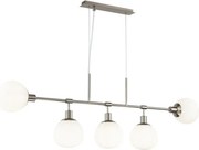 MAYTONI MOD221-PL-05-N ERICH Modern Függesztett Lámpa Fehér, Nikkel E14 IP20
