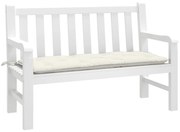 melange krémszínű szövet kerti padpárna 120x50x7 cm