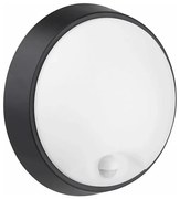 LED Kültéri fali lámpa érzékelővel LED/12W/230V IP65 fekete