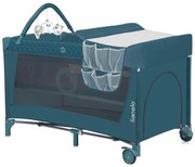 Lionelo - FLOWER utazóágy zöld-türkiz