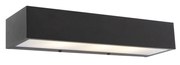 Design téglalap alakú fali lámpa fekete 35 cm - Houx
