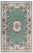 Aubusson zöld gyapjú szőnyeg, 150 x 240 cm - Flair Rugs