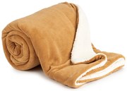 4Home gyapjú hatású pléd barna, 150 x 200 cm