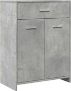 vidaXL betonszürke szerelt fa fürdőszobaszekrény 60 x 33 x 80 cm
