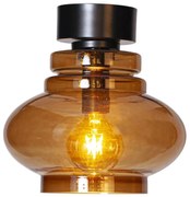 ByRydens 4202200-5512-Mennyezeti lámpa DOLORES 1xE27/5W/230V átmérő 30 cm barna/füstszínű