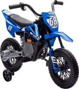AIYAPLAY Gyermek Elektromos Motor, 12V-os Gyerekkerékpár Zenével, Gyerekjármű Levehető Tanuló Kerekekkel, 2.4-5 km/h, 3-6 Éves Gyerekeknek, max. 30 kg